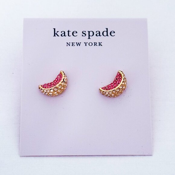 kate spade Jewelry - Kate Spade Fruit Salad Pave Grapefruit Earrings